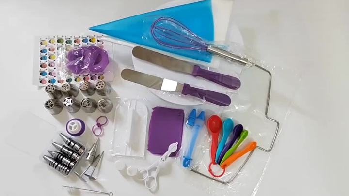 137Piece Ultimate Cake Decorating Kit with Turntable - Stainless Steel Piping Tips, Cupcake & Baking Tools for Creative Desserts