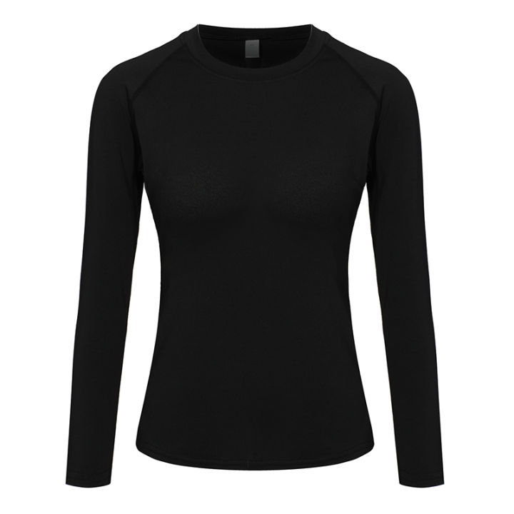 Women's%20Compression%20Shirt%20Athletic%20Yoga%20Running%20Long%20Sleeve%20T-Shirt%20Spring%20Fall%20Gym%20Workout%20Stretchy%20Baselayers%20Rash%20Guard%20Tops%20-%20Image%203