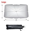Car Sunshade Umbrella-style Front Glass Silver Glue Sunscreen Heat Insulation Cloth Uv Resistant Folding Umbrella Tools Amagi.