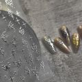 Gold Silver Butterfly New Bronzing High Quality Adhesive Gilded Nail Stickers Nail Art Decorations Nail Decals Design T-2559.