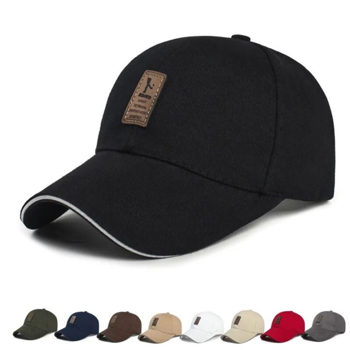 Summer%20Women%20Men%20Structured%20Baseball%20Cap%20Solid%20Cotton%20Adjustable%20Snapback%20Sunhat%20Outdoor%20Sports%20Hip%20Hop%20Baseball%20Hat%20Casquette%20-%20Image%202