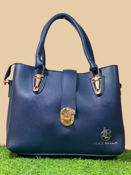 Luce Bella Women’s Handbag – Premium Faux Leather, Elegant Navy Blue, Golden Hardware

Upgrade your style with the Luce Bella Premium Women’s Handbag, designed for modern