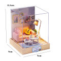 DIY Miniature Doll House Building Assembly House Toy Bedroom Decorations With Furniture Wooden Craft Toy Birthday  Dollhouse. 