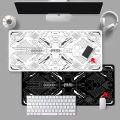 Cyberpunk Tech Circuit Board Extended Desk Pad Top Secret Large Gaming Tech Circuit Pattern Waterproof Smooth Surface Mouse Pad. 
