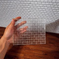 20Pcs Dollhouse Mini Crystal Clear Bricks Water Ripple Crystal Glass Bricks Model Dollhouse Micro Scene Construction Props. 