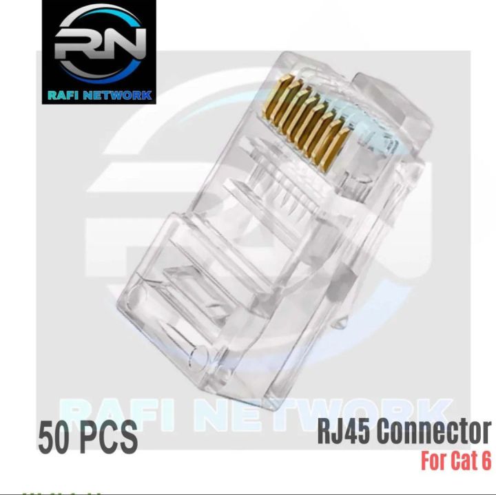 RJ45 Connector for Cat 5 Cat 6 Cat 7 Cable Network Unshielded RJ45 Plug ...