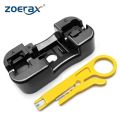 ZoeRax Keystone Jack Punch Down Stand and Small Plastic Punchdown Tool with Stripper Wiring Tool Module Holder Network Tool. 