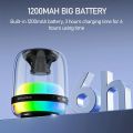 AWEI Y386 8W Portable Bluetooth Speaker 9D Surround Stereo Deep Bass 1200mAh Battery RGB Light Outdoor Wireless Speaker. 
