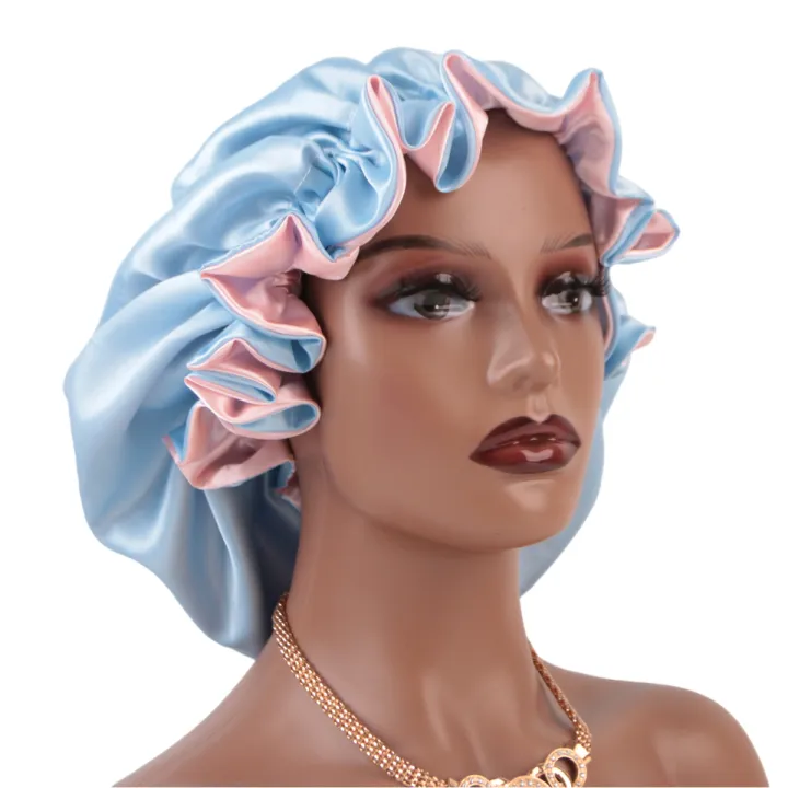 1pc%20Double%20Layer%20Laced%20edge%20satin%20bonnets%20matching%20colors%20sleep%20bonnet%20cap%20-%20Image%206
