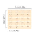 3pcs 4 rows 4 hooks Female Lingerie Bra Extenders Strap Lengthen Bra Extension Women's Underwear Intimates Bra Accessoires. 
