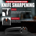 WXCOO Handheld Knife Sharpener Quick Professional Kitchen Tool Portable Manual Coarse Knife and Scissor Sharpener Mini Gadgets. 