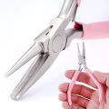 Pink Round Concave Pliers Wire Looping Mini Precision Pliers Wire Bending Tools for DIY Jewelry Making Eye Hobby Projects. 