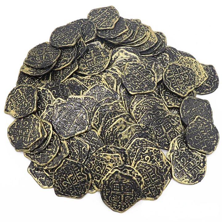 10/25/50pcs%20Plastic%20Pirate%20Coin%20Fake%20Gold%20Coin%20Treasure%20Game%20Simulation%20Toys%20Coin%20Kids%20Party%20Gift%20Kids%20Birthday%20Children's%20Gift%20-%20Image%205