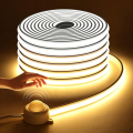 Smart PIR Motion Sensor DC24V Solid Silicone Gel COB Neon LED Strip Light Delay Time Adjustable 20-300s Only Works at Night. 