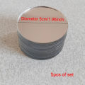 5Pcs Diy Mobile Phone Case Self-Adhesive Lens Sticker Portable Makeup 2mm Round Mirror Sticker Mirror Decal For Smartphone.
