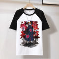Naruto 3D Uchiha Itachi Naruto Anime Peripheral T-shirt Trend for Teenagers and Students, Short-sleeved T-shirt for Men. 