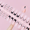 120pcs Medium Square French Press on Nail Brown Pink Base Colors Matte Fake Gel Nail Tips Fit Woman Girls Acrylic False Nails. 