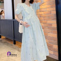 Korean-style pregnant women dress loose design maternity dress green mint beautiful and comfortable to wear. 