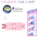 LULAA Foldable Nail Lamp Machine Mini UV LED Nail Lamp For Home Salon Tools Professional Nail Phototherapy Mouse Nail Lamp. 