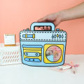 20/50Pcs Retro Radio Pattern Ziplock Snack Bag Cute Sealed Festival Handbag for Kids Birthday Party Favors Candy Cookie Packing.