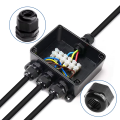 25pcs Waterproof Cable Gland Nylon Joints Plastic Black Cable Glands Connector Cable Joint Combination PG7 PG9 PG11 PG13.5 PG16. 