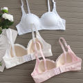Sweet  Lingerie for Women Cute Little Boobs Gather Lace Student Girl Bra Thin. 