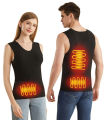 New Men'S Winter 3-Zone Intelligent Heating Vest Slim Fit Fashion Versatile Casual Warm And Heated Sleeveless Top(No Power Bank).