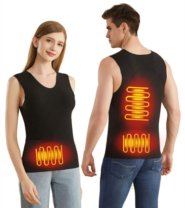 New Men'S Winter 3-Zone Intelligent Heating Vest Slim Fit Fashion Versatile Casual Warm And Heated Sleeveless Top(No Power Bank)