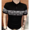 Polo Shirt For Men Summer Cotton Short Sleeve Casual Slim Fit Stylish Polo T-Shirt Fashion Breathable Soft Fabric Black White. 