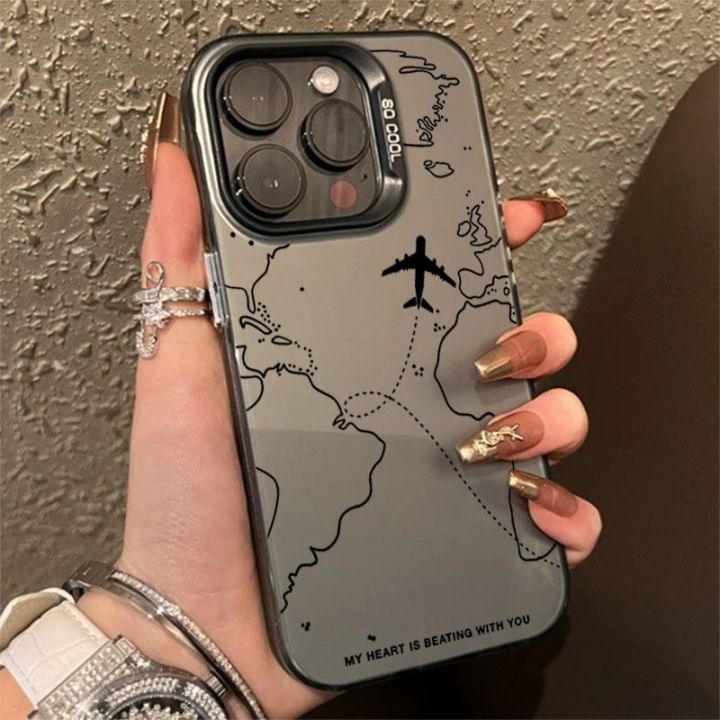 Travel-Inspired%20Airplane%20Route%20Design%20Case%20for%20iPhone%2015%2014%2013%2012%2011%20Pro%20Max%20XS%20X%20XR%207%208%2015%20Plus%20SE%202022%20Shockproof%20Bumper%20Cover%20-%20Image%202