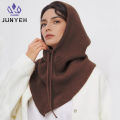 Winter Balaclava Hat Scarf for Women Knitted Hooded Caps Outdoor Warm One-Piece Neck Collar Beanies Hats for Girls.