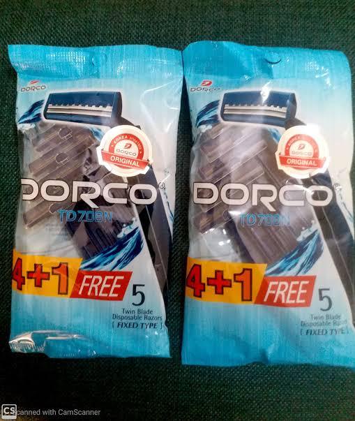 Pack of 2 Dorco Original Double Blade Disposable Razor Fixed Type ...