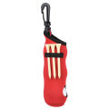 Golf Tee Holder Neoprene Golf Ball Carry Bag Pouch Golf Ball Holder Keychain Belt Clip Golf  Accessories. 