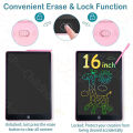 16 Inch Big LCD Drawing Board Writing Tablet Digit Magic Blackboard Art Tools Painting Learning & Education Toys for Kids . 