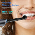 Electric Toothbrush Rotary Rechargeable Electric Toothbrush for Adults Rotating Electric Toothbrushes with 8 Soft Brush Heads. 