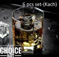 Cristal Clear Drinking 8 Angles Coke Glass /8 Corner Sorbat Glass (6 pieces) Set-Olila-W44. 
