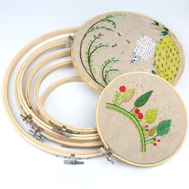 10-30CM%20Bamboo%20Frame%20Embroidery%20Hoop%20Ring%20DIY%20Needlecraft%20Cross%20Stitch%20Machine%20Round%20Loop%20Hand%20Household%20Sewing%20Tools%208%20Size%20-%20Image%205