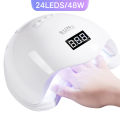 SUN5 UV LED Nail Lamp 48W Nail Dryer For Curing Gel Nail Polish With 4 Timer Automatic Sensor LCD Display Professional Nail Lamp.