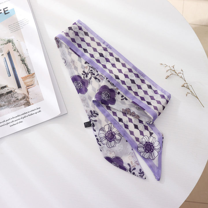New%20Style%20Summer%20French%20Retro%20Purple%20Tied%20Hair%20Small%20Floral%20Long%20Silk%20Scarf%20Headband%20Braided%20Hair%20Chiffon%20Thin%20Ribbon%20Scarf%20-%20Image%203