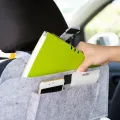1pc LDQ Felt Car Seat Storage Bag Convenient Organizer for Interior Supplies Goods More Backrest Mounted Small Business Owner. 