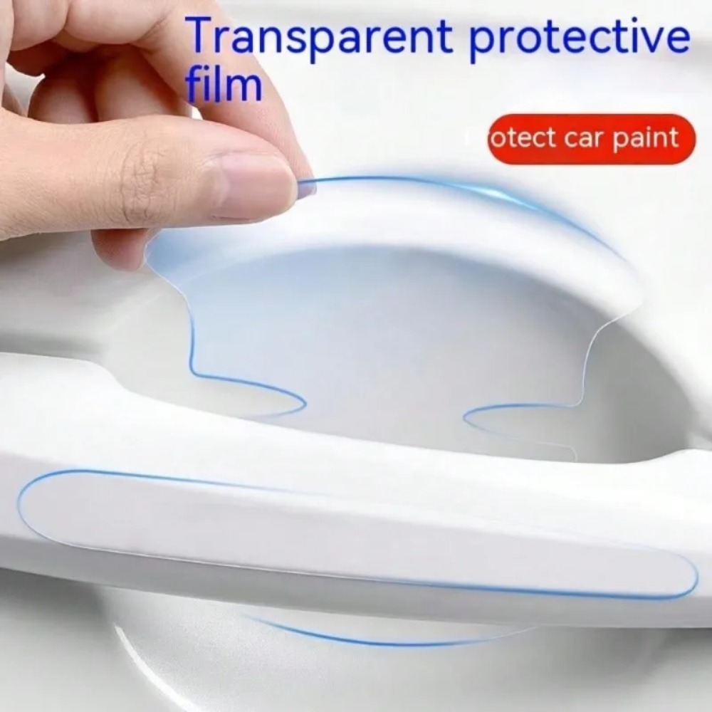 8pcs/set of door handle stickers, scratch-resistant handles, bowl stickers, decorative films, car protective equipment
