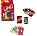 UNO card game play multi colour. 