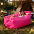 Outdoor Inflatable Lazy Sofa 9 Colors Portable Air Mattress Sleeping Bag Couch for Picnic Beach Camping Garden Single Person. 