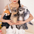 Animals to Thank for Blessing Plush Toys Red Panda Otter Short-Tailed Kangaroo Sea Otter Plush Animals Lifelike Bless Luck . 