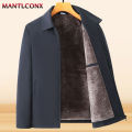 Thick Fleece Jacket Men Windproof Men's Winter Coat Blazer Autumn Winter Warm Men's Jacket Windbreak Casual Business Coat L-3XL. 
