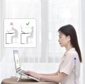 Foldable laptop stand for bed lightweight ventilate portable laptop stand with 7-Level adjustable Height  for 11 - 15 Inch notebook stand ABS High Quality plastic laptop stand with aluminum center rod and non-slip silicon grip.. 