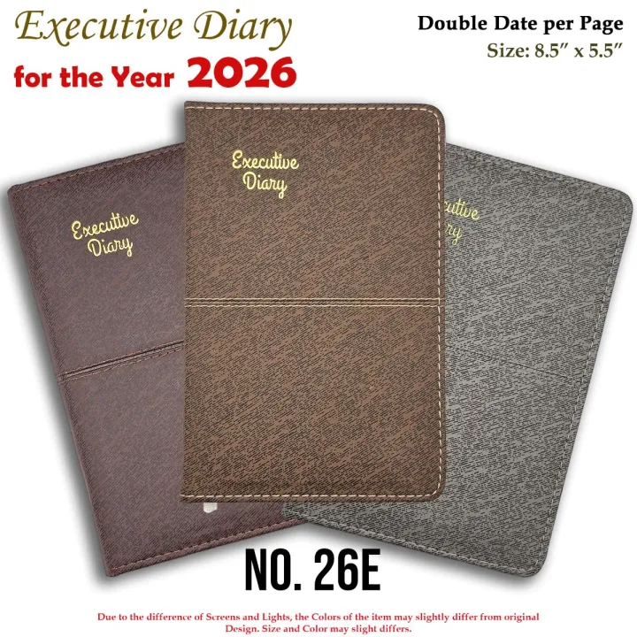 Standard%20Executive%20Diary%20for%20year%202026%20Size%20(8.5"%20x%205.5")%20with%20double%20date%20per%20page%20-%20Image%203