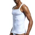 Men's Square Cut Tank Tops G-Unit Cotton Ribbed Casual Undershirts Muscle Tank Shirts Sleeveless Comfort Stretch Workout Vest.