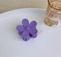 Flower design hair claw clip (catcher) in matte solid new faishon hair accessories for girls and womens. 