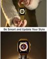 smart watch | gold ultra9 max | stainless steel with Rolex chain | watch for men |. 
